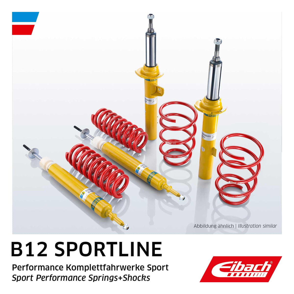 Eibach B12 Sportline žeminančiosios spyruoklės ir amortizatoriai