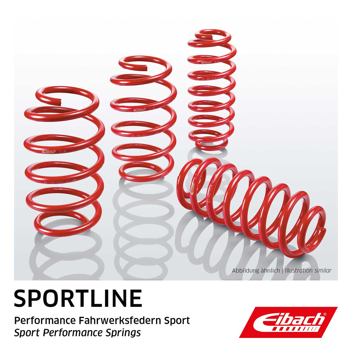 Eibach Sportline gilaus pažeminimo spyruoklių komplektas, priekis ir galas